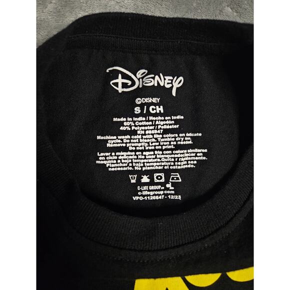 Disney Mickey Mouse Graphic T-Shirt Women’s Size S Black Classic Tee - Picture 4 of 4